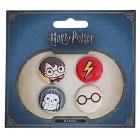 Harry Potter: Button Badges Set 1 Harry/Hedwig Set 4 Spille