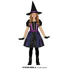 Costume Bambina Da Strega Con Stelline 10-12 Anni (78088)