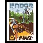 Star Wars: Endor Stampa In Cornice 30x40cm