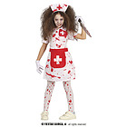 Costume Bambina Da Infermiera Insanguinata 7-9 Anni (78097)