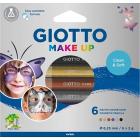 6 Matite Trucco Make Up Metallizzato