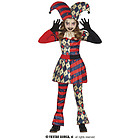 Costume Regina Di Quadri Bambina 5-6 Anni (78114)