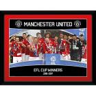 Manchester United: Efl Cup Winners 16/17 (Stampa In Cornice 30x40 Cm)