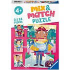 Mix & Match Puzzle 3 x 24 - I miei eroi preferiti (5136)