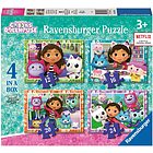 Gabby's Dollhouse Puzzle 4 in a box (3143)