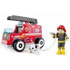 Squadra antincendio. Camion vigili del fuoco, in legno (E3024)