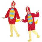 Uccello Rosso In Peluche Soft (Costume Con Cappuccio E Maschera) (XL - H 190 Cm)