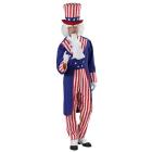 Mr. America (Frac, Camicia Con Jabot, Pantaloni, Cappello) S