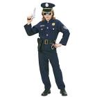 Poliziotto (Casacca, Pantaloni, Cintura Con Fondina, Cappello) (128 Cm / 5-7 Years)