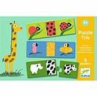 Trio di animali nudi - Giochi educativi - Puzzle duo-trio (DJ08186)