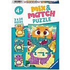 Mix & Match Puzzle 3 x 24  - Dinosauri da mixare (5197)
