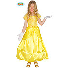 Costume Principessa Delle Fiabe Gialla Bambina Taglia 7-9 Anni (83202)