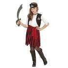 Piratessa (Vestito Con Gilet, Cintura, Copricapo) (116 Cm / 4-5 Years)