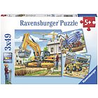 Puzzle 3x49 grandi veicoli da costruzione (092260)