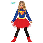 Costume Super Eroina Tut? Rosso Bambina Taglia 7-9 Anni (83226)