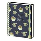 Star Wars: The Mandalorian - Snacks And Naps A5 Wiro Notebook Quaderno