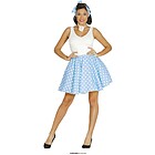 Costume Pin Up Azzurro Cielo Donna Adulta Taglia L 42-44 (84254)