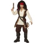 Pirata (Casacca Con Camicia, Pantaloni, Cintura, Portaspada Con Fibbia, Fascia Per Testa, Copristivali) (158 Cm / 11-13 Years)