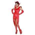 Devil Lady (Vestito, Guanti In Velluto, Collare Con Gemma) XL