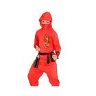 Costume Ninja Rosso 5-7 anni