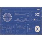 Star Wars - Imperial Fleet Blueprint Poster Maxi 61X91