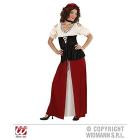 Locandiera (Vestito, Corsetto, Girocollo, Copricapo) M