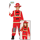 Costume Pompiere Vigile Del Fuoco Bambino Bambina Taglia 3-4 Anni (83354)