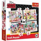 Disney: Trefl - Puzzle 4In1 - Minnie With Friends
