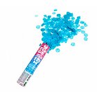 Spara coriandoli ad aria compressa Party Popper cm 20 Gender Reveal azzurro (4356)