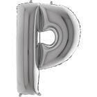 Palloncino Mylar 40 (100cm) Lettera P Silver (Argento)