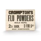 Compton's Flu Powders (Stampa Su Legno 59X40Cm)