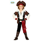 Costume Pirata Dei Sette Mari Bambino Taglia 7-9 Anni (85372)