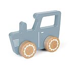 Vehicles - macchinina trattore azzurro in legno (LD4377)