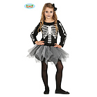 Costume Scheletro Bambina Con Tut? Taglia 3-4 Anni (87386)