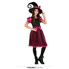 Costume Strega Rosa Bambina 5-6 Anni (77388)