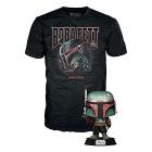 Star Wars: The Mandalorian - 63390 Pop Funko & Tee - Boba Fett (T-Shirt L)