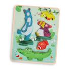 Puzzle Sensoriale in Legno e Gioco di Equilibrio (668391)