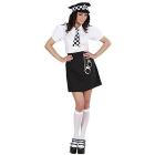 Poliziotta Britannica (Camicia, Gonna, Cravatta, Cappello, Manette) M