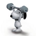 Snoopy Sollevatore di Pesi (22075)