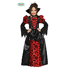 Costume Contessa Vampira Vampiressa Bambina Taglia 3-4 Anni (87394)