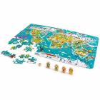 Puzzle e Gioco del giro del Mondo 2-in-1 (E1625)