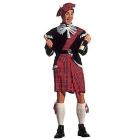 Scozzese (Giacca Con Jabot, Kilt, Cintura, Fiocchi Per Calze, Cappello) XL