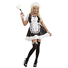 French Maid (Vestito, Grembiule,Copricapo, Girocollo, Polsini, Giarrettiera) S