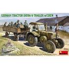 1/35 German Tractor D8506 With Trailer & Crew (MA35314)