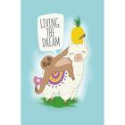 Living The Dream: Llama And Sloth (Poster 61X91,5 Cm)