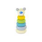 Piramide in legno anelli impilabile Teddy Wooden Stacking Toy