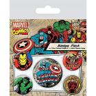 Marvel: Retro - Captain America Pin Badge Pack