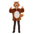 Volpe In Peluche Soft (Felpa Con Cappuccio E Maschera) (104 Cm / 2-3 Years)