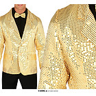 Costume Giacca Paillettes Oro Adulto Xl 54-56 (86448)