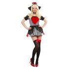 Regina Di Cuori (Vestito, Girocollo Con Collare, Copricapo) S